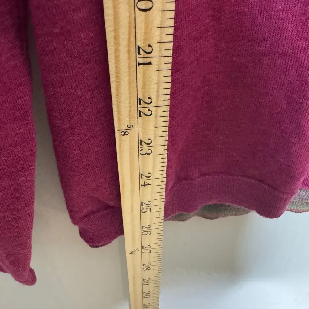 Robert Graham 100% Wool V-Neck‎ Sweater 2XL Purple Gray Trim Long Sleeve Knit